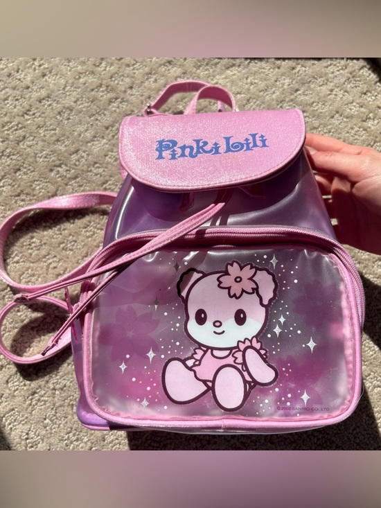 Sanrio Handbags - Vintage RARE Pinki Lili Mini Backpack 2002 Sanrio Hello Kitty